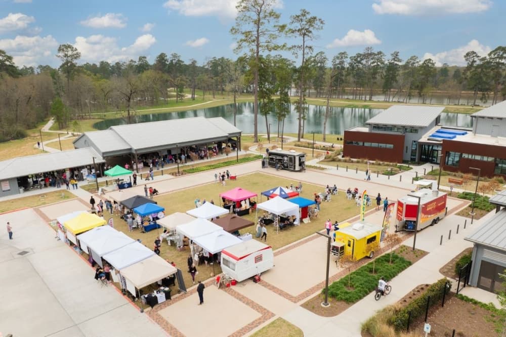 Grand Central Park's artisan market features a variety of vendors, live music, pet adoptions and food trucks. (Courtesy Grand Central Park)