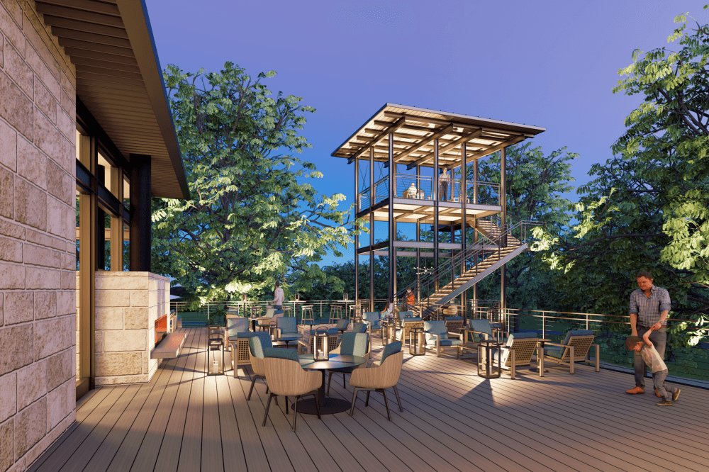 Homebuyers exploring open-concept interiors inside Landmark model homes in Denton TX