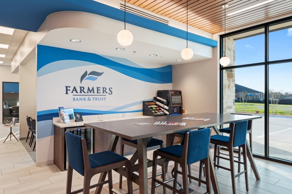 Farmers Bank & Trust interior