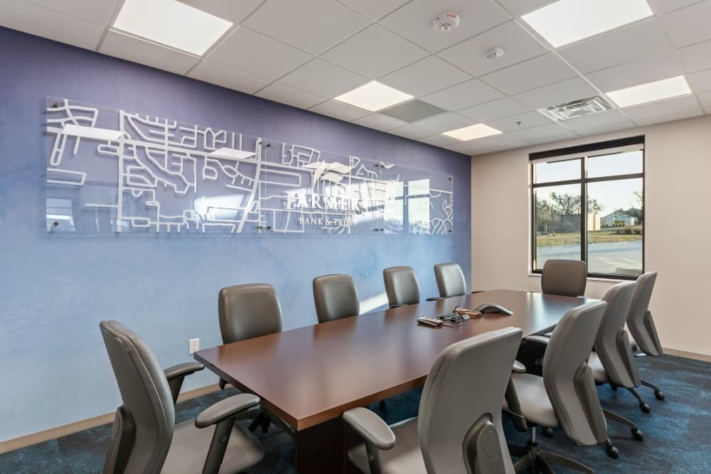 Farmers Bank & Trust interior