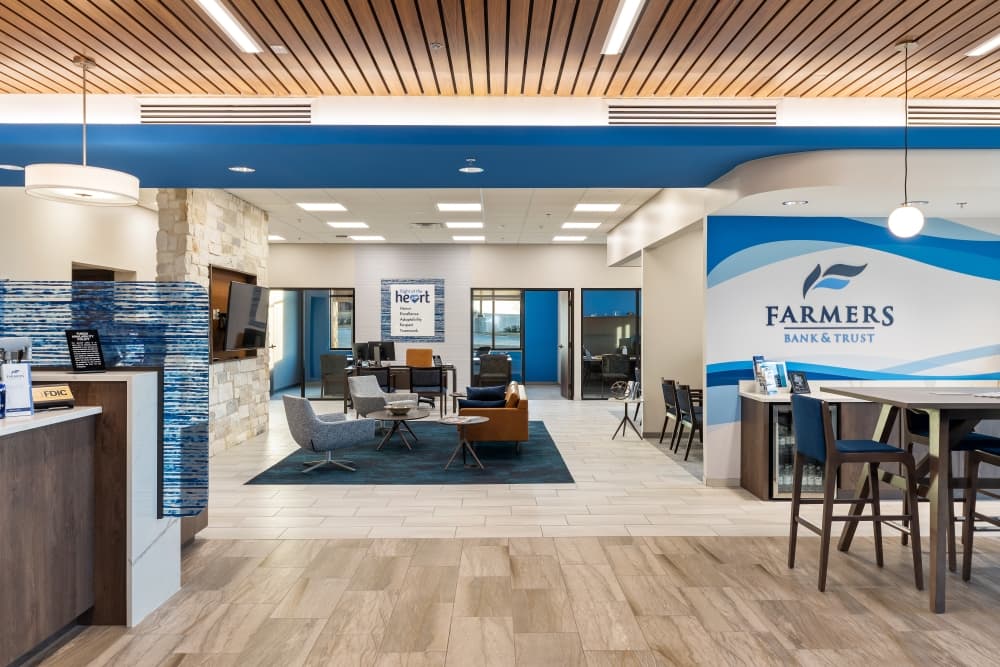 Farmers Bank & Trust interior