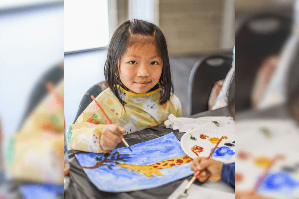 child painting