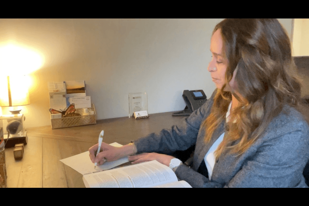 Foundations Counseling Center founder taking notes