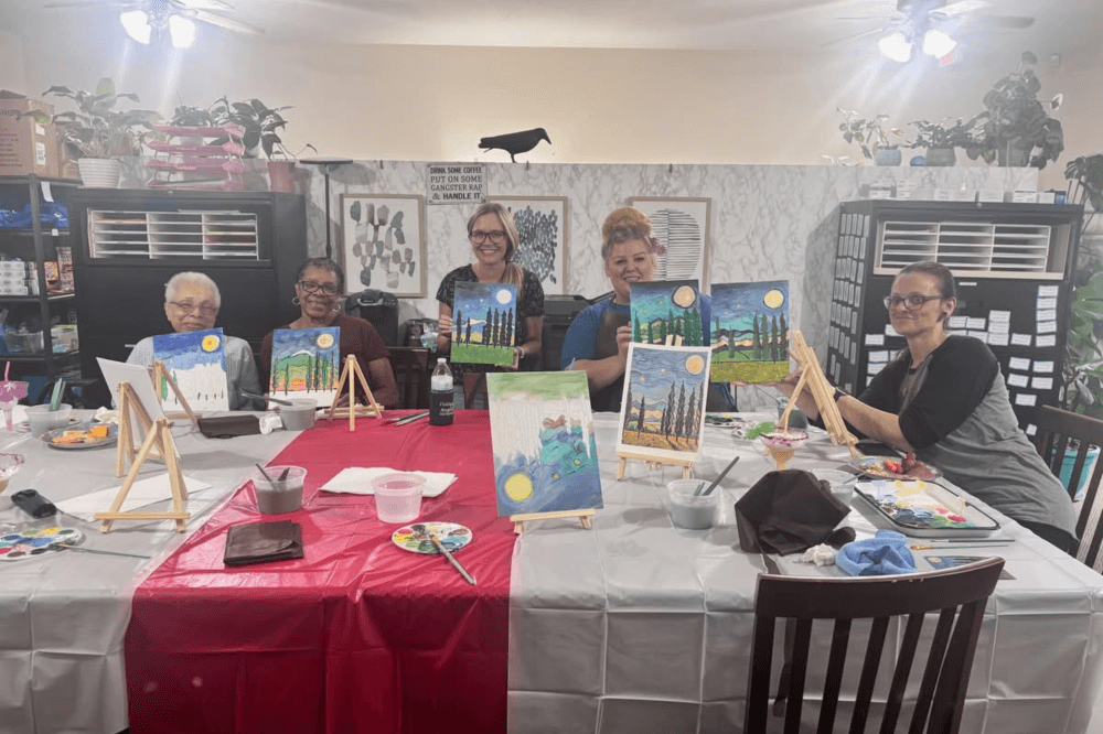 client paint and sip