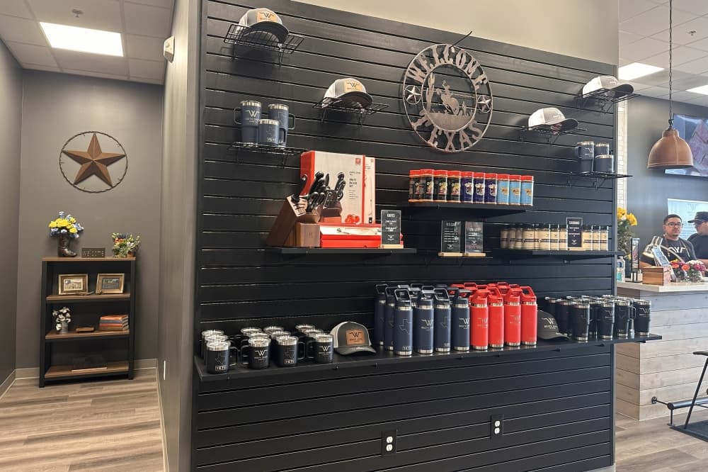 Shelf of merchandise