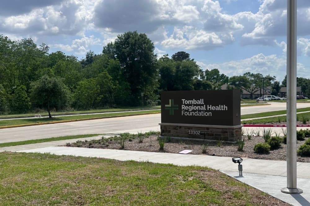 TRHF's new building is located along Medical Complex Drive in Tomball. (Lizzy Spangler/Community Impact)