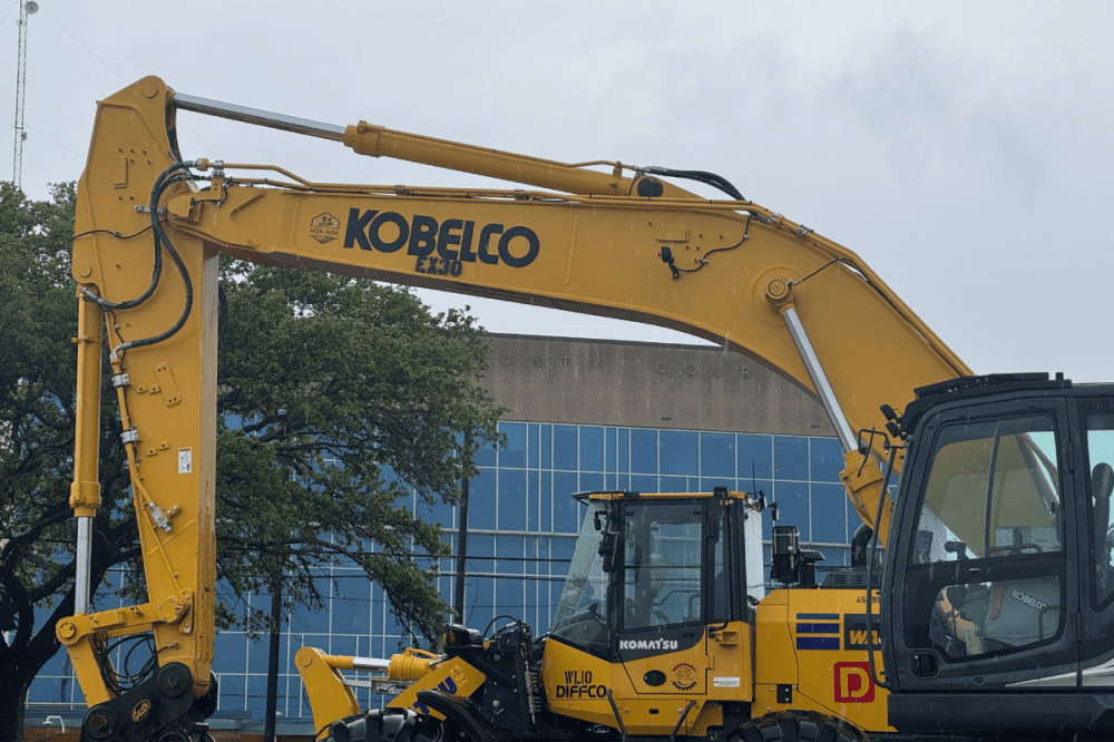 Construction on the new Brazos County Courthouse Annex will move ahead despite its scheduled April 21 groundbreaking ceremony being canceled due to the weather. (Karley Cross/Community Impact)