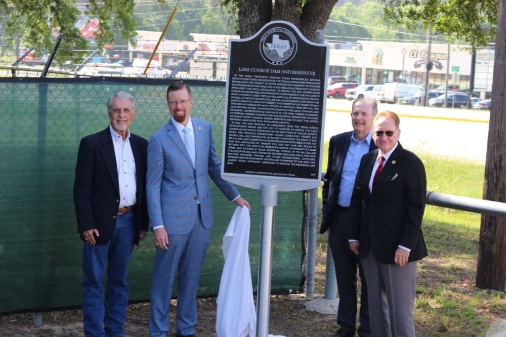 Lake Conroe Dam celebrates new state historical marker