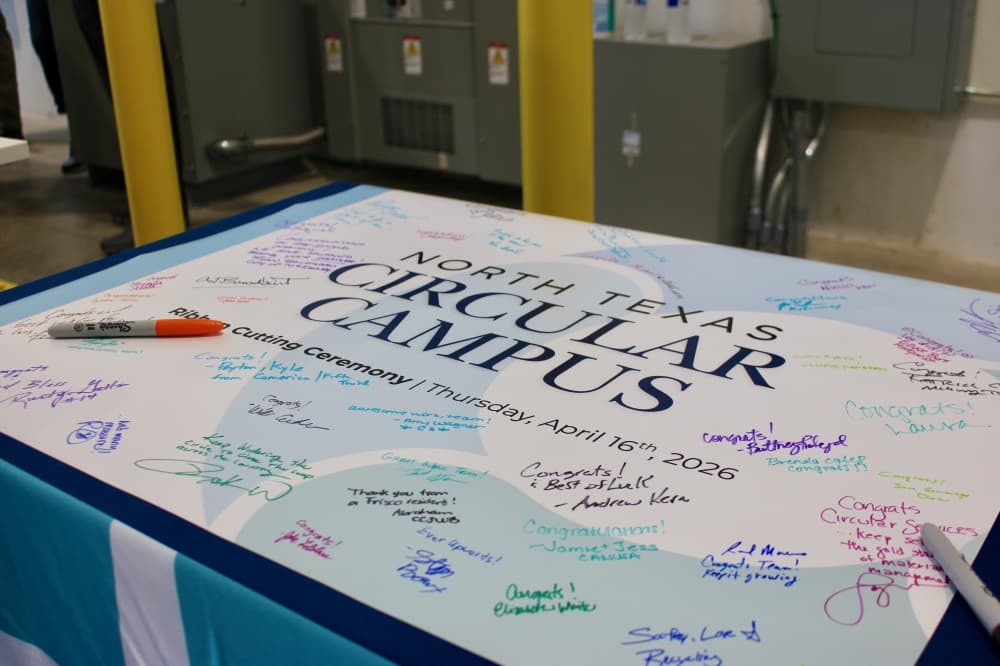 Circular Services signed board