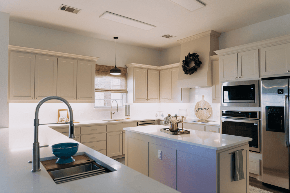 newly remodeled Christ’s Haven home kitchen and living space