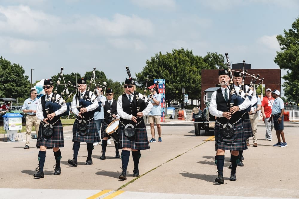 people in a parade
