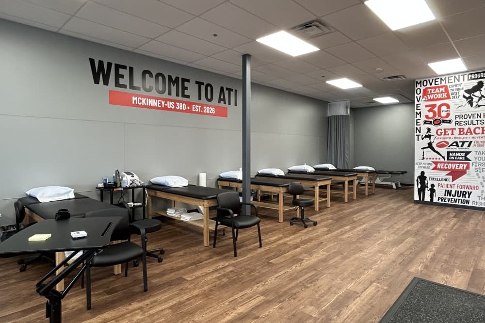 the inside of a physical therapy clinic