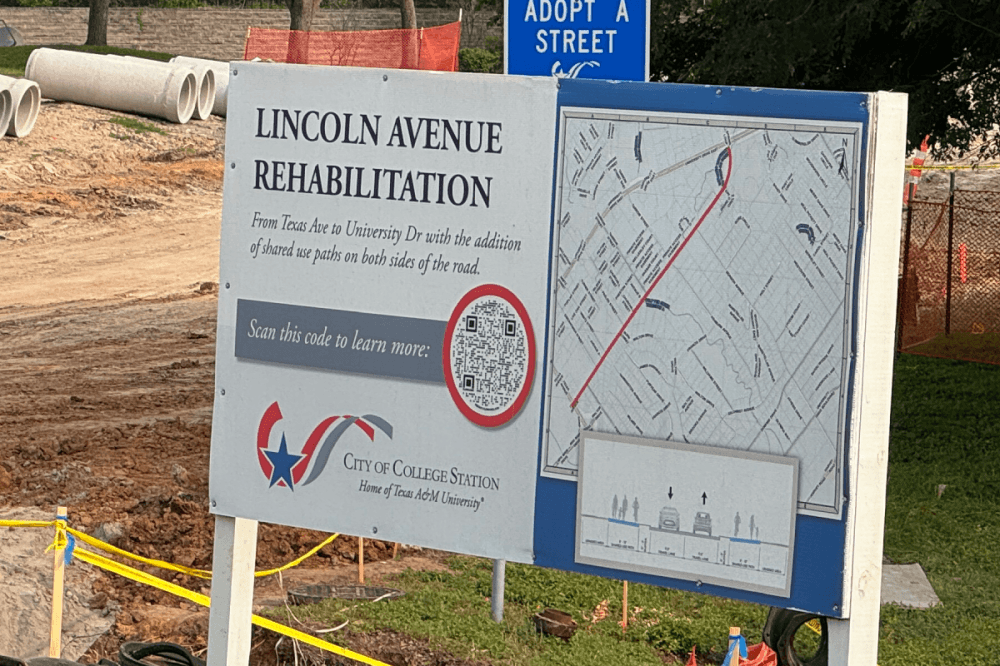The project includes rebuilding the roadway with new concrete pavement and replacing aging water, wastewater and storm sewer infrastructure. It also adds shared-use paths on both sides of the street to improve bicycle and pedestrian connectivity. (Karley Cross/Community Impact)