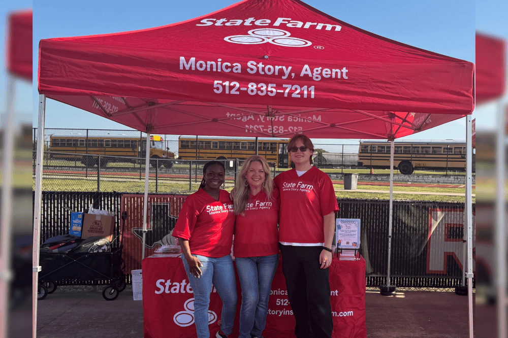 monica story and team at community event