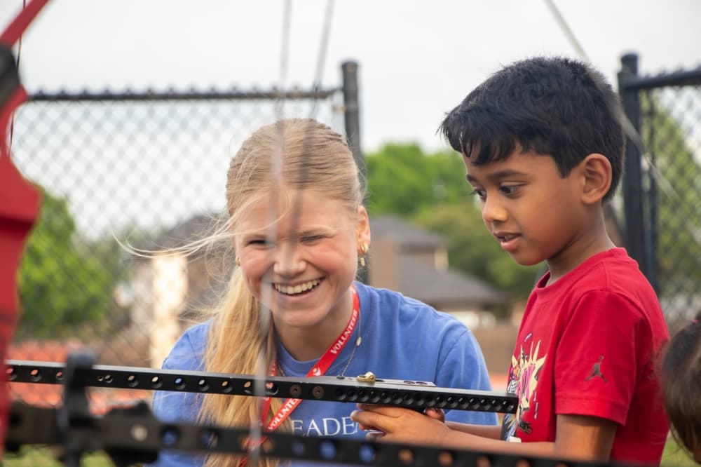 allen isd students participating in field day for everyone activity