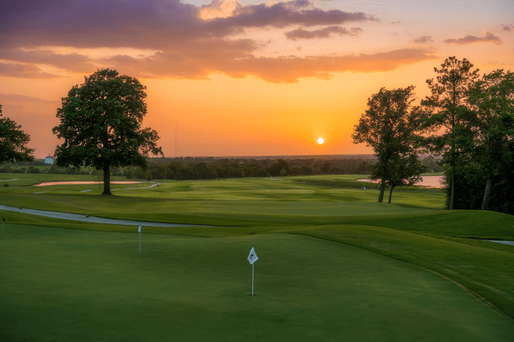 Golf course and scenic hill country views at Chambers Creek Texas retirement community