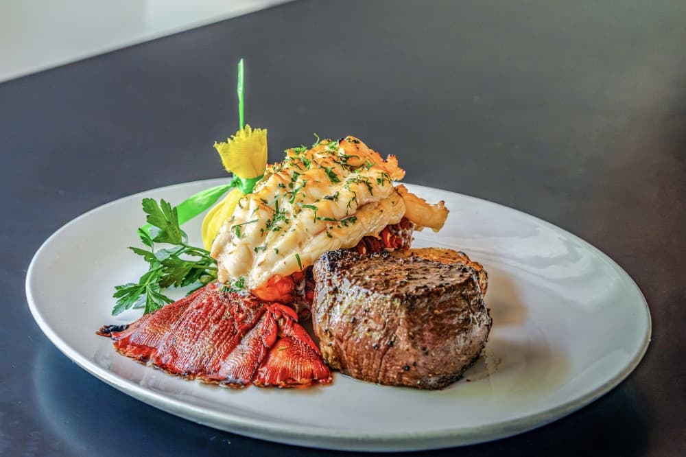 steak served on a plate
