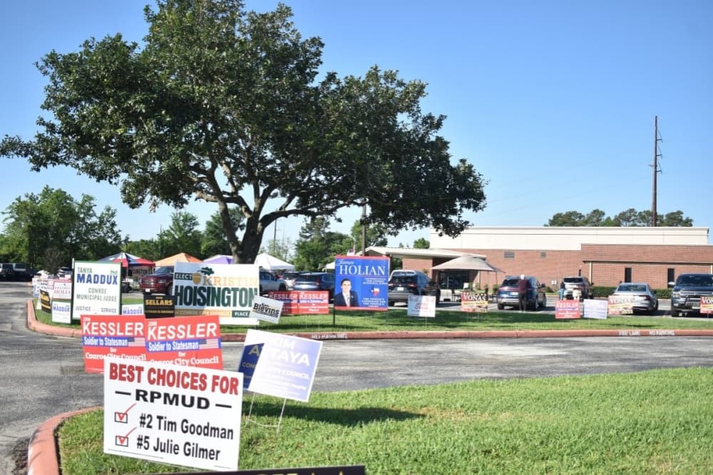 Hoisington, Blevins, Sellars win Conroe council races, municipal judge heads to runoff, unofficial results show