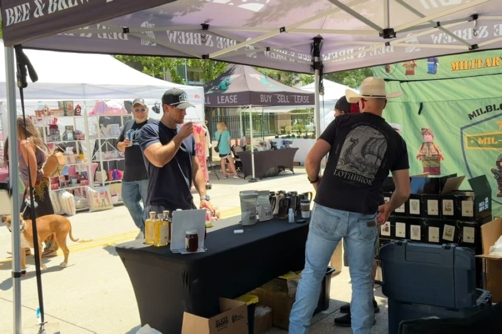 man samples mead 