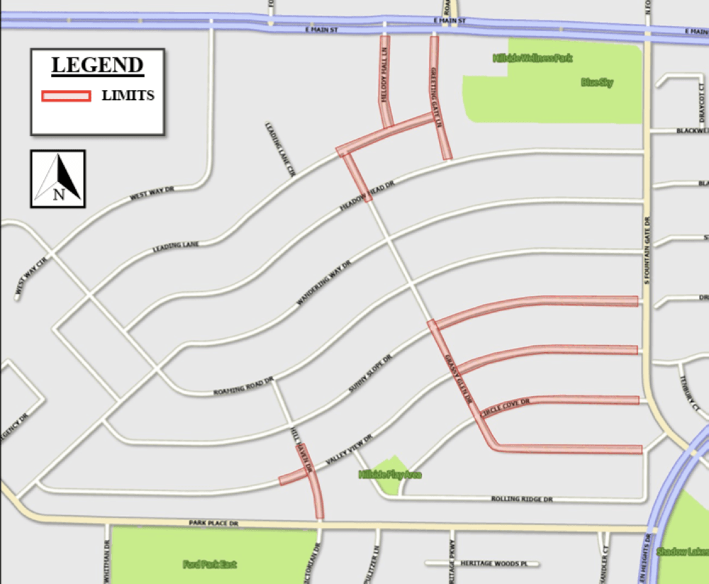 a map of the road project