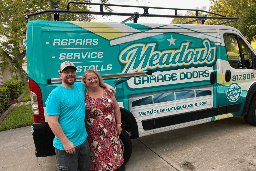 North Texas garage door company founded during the pandemic by brothers Aaron and Jason Meadows