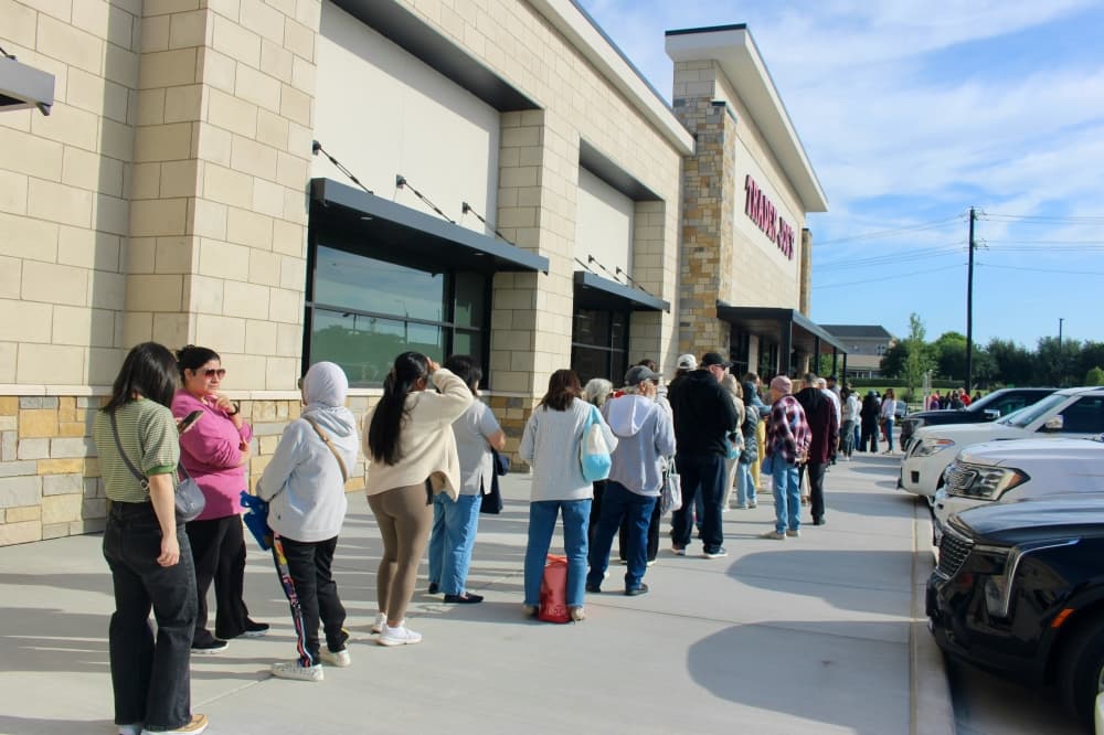 People in line