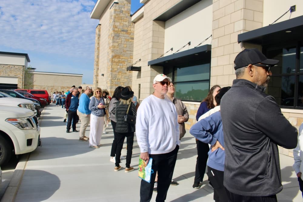 People in line