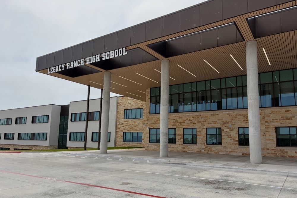 Exterior shot of Legacy Ranch High School
