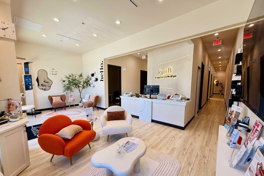 Radi.8’s modern Prosper facility is designed for unhurried, meaningful conversations between providers and patients.