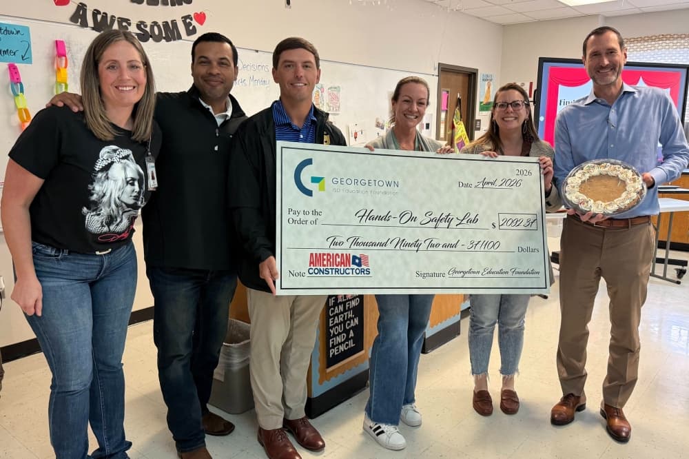Georgetown ISD Education Foundation supports 21 projects with over $72,000 in grant funding