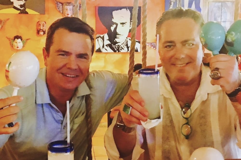 Tony Trungale (left) and two other partners took over Ranch 616 after the icehouse's original owner, Kevin Williamson (right), passed away four and a half years ago. (Courtesy Ranch 616)