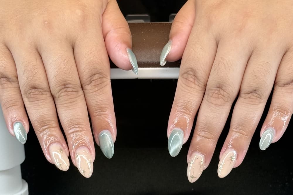 Builder gel manicures can be used for clients allergic to acrylic and can protect natural nails, according to the One Day Beauty Bar website. (Courtesy of One Day Beauty Bar)