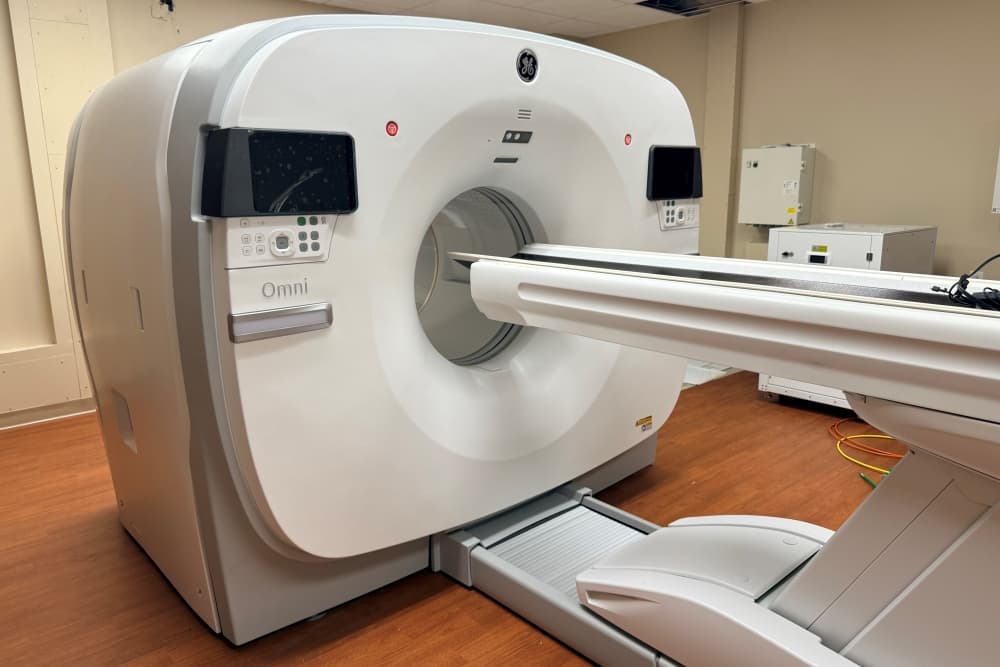 The GE Omni Legend PET/CT scanner carries out advanced scanning for patients with cancer. (Courtesy Methodist Richardson Medical Center)