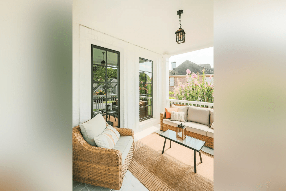 Close-up of fiberglass window frame highlighting durable Ultrex® material technology