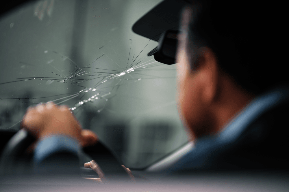 Mobile auto glass repair van providing windshield replacement in Cedar Park neighborhood