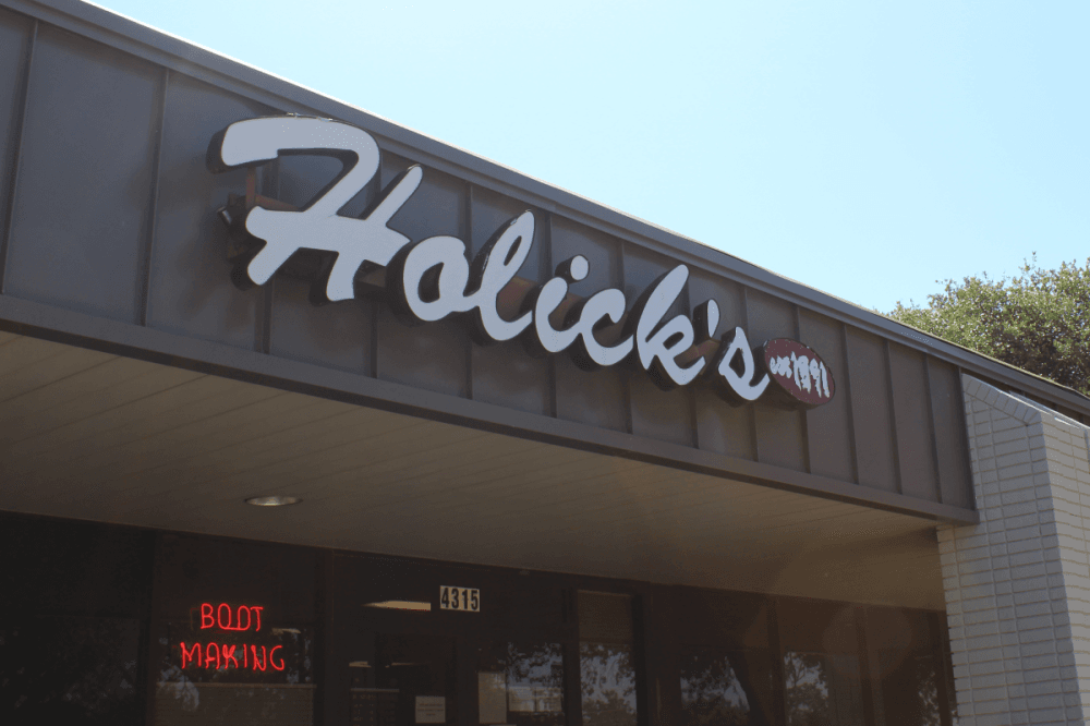 For 135 years, Holick’s Manufacturing has shaped one of Texas A&M University’s most recognizable traditions: The senior boots worn by members of the Corps of Cadets. (Karley Cross/Community Impact)