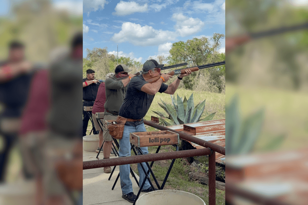 clay pigeon shooting day