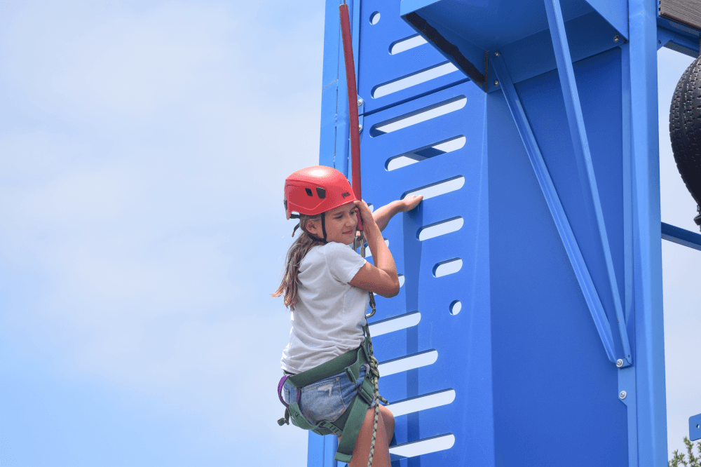 child climbing