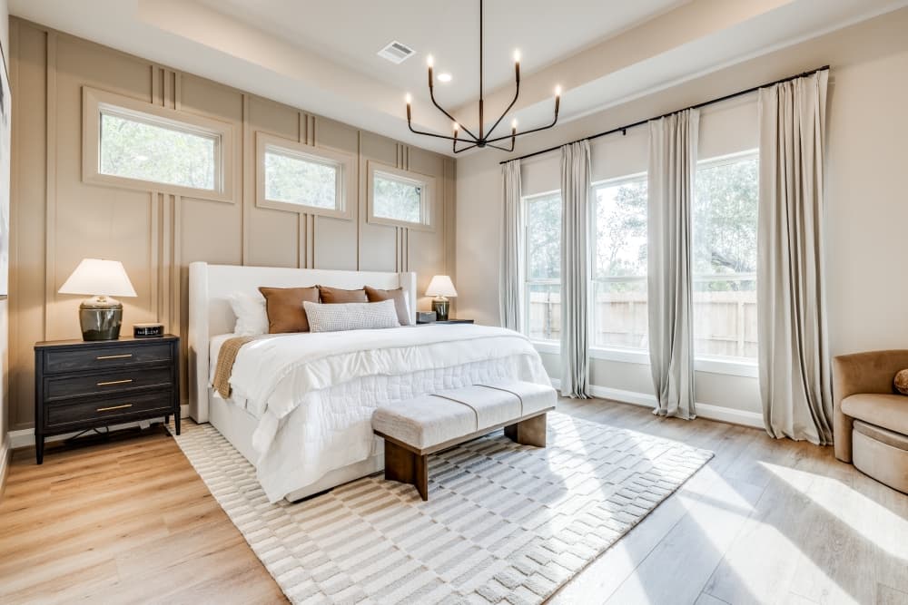 bedroom in new construction affordable home in houston