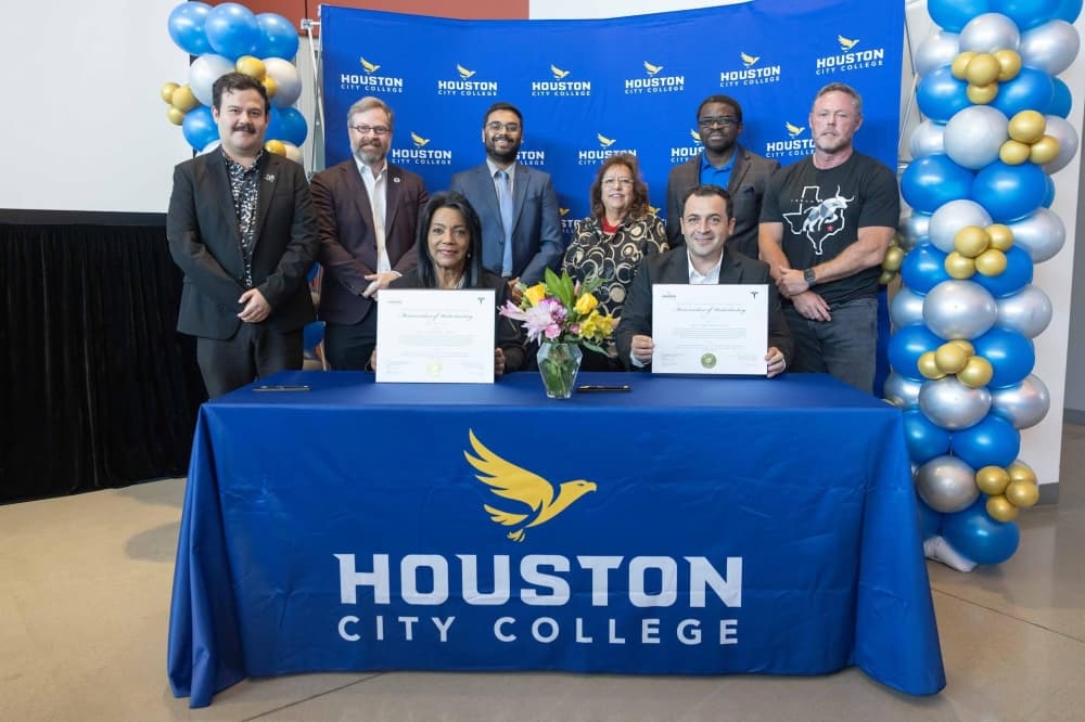 Houston City College creates workforce training partnership with Tesla