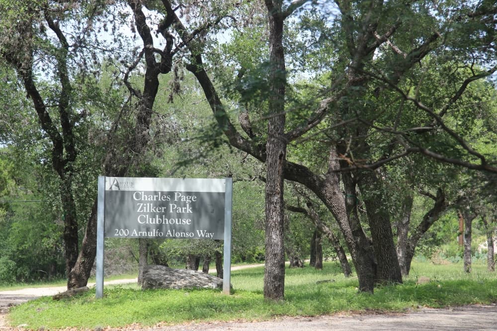 Zilker Clubhouse sign