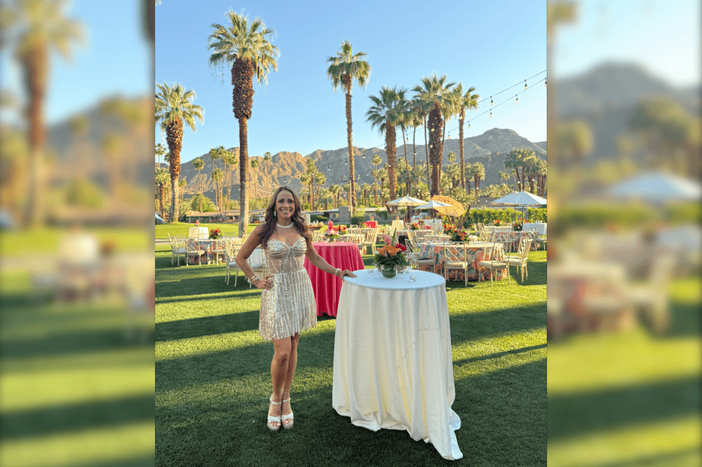 claudia at an event