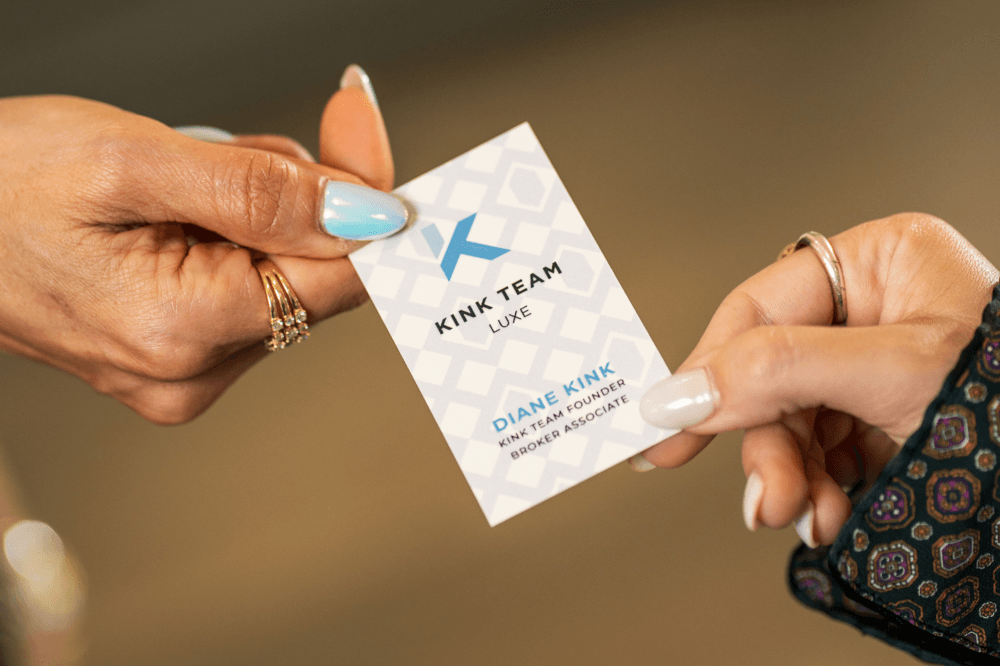 women passing the kink team business card