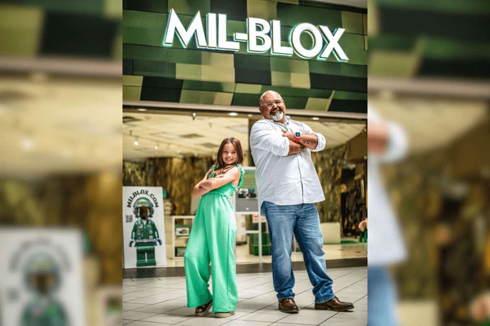 people back-to-back in front of mall store