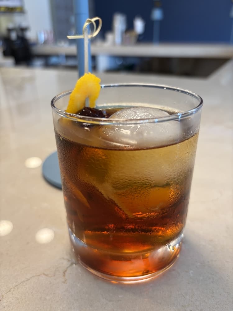 An alcoholic drink from Bon Bon Caffe.