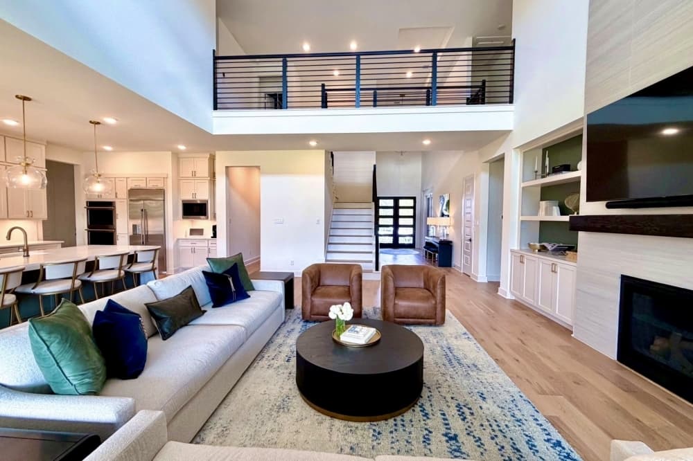 The design team of 20 women has worked on interior design projects including living room and home spaces. (Courtesy Woodlands Style House)