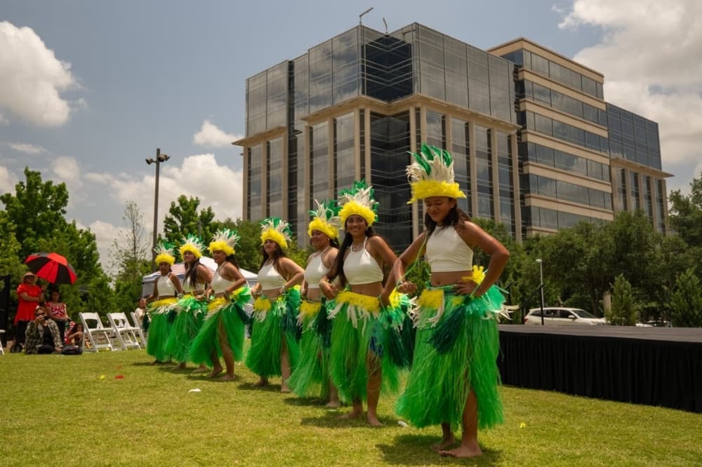 Kaleidoscope Park in Frisco is hosting a Polynesian festival that will feature live entertainment with hula performances, a foam party and more. (Courtesy Kaleidoscope Park)