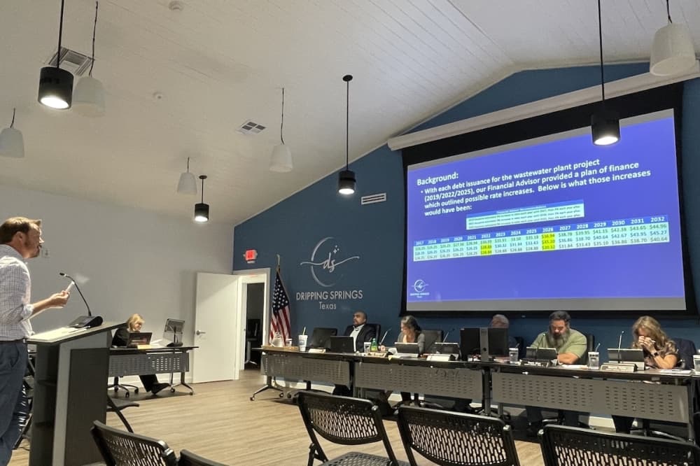 Dripping Springs OKs significant increase to wastewater rates