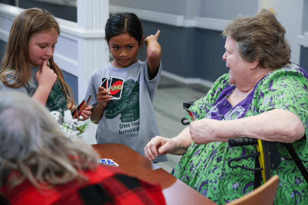 Creek View Elementary students participating in Gator Kids community service program in College Station ISD