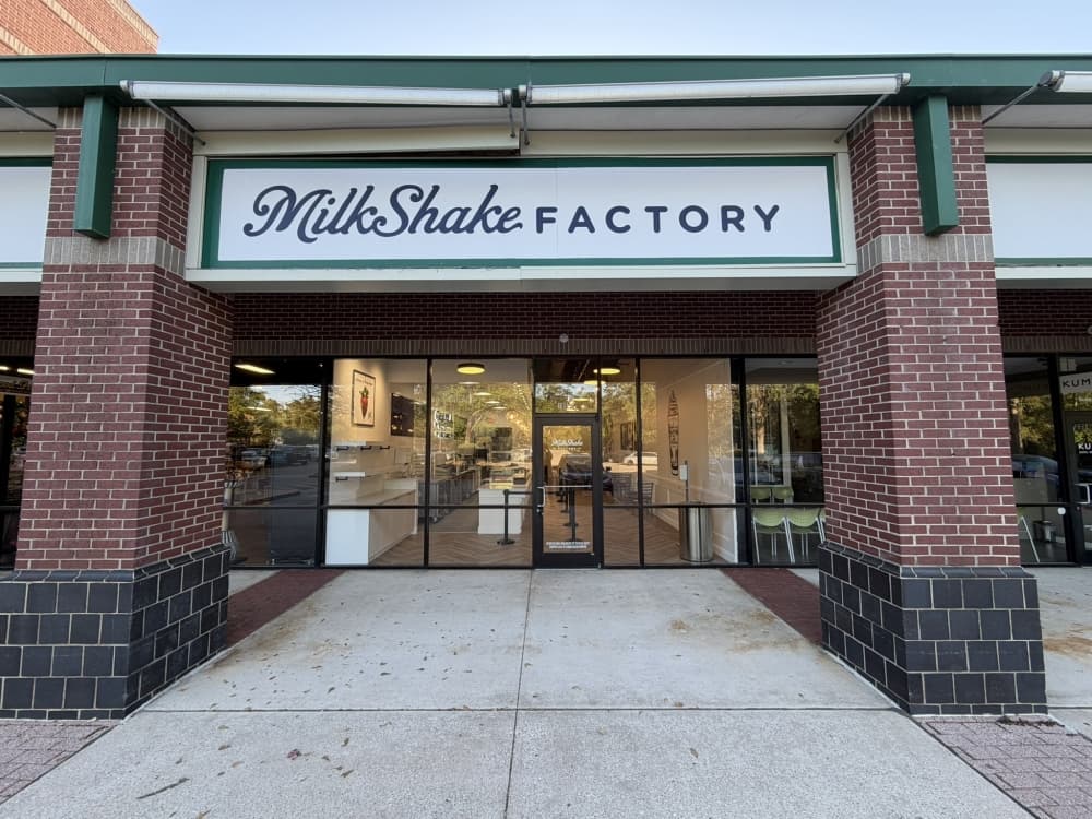 exterior of milkshake factory store